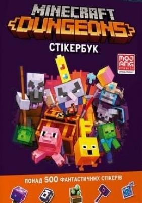 Minecraft. Książka z naklejkami Dungeons w.UA - Craig Jelly