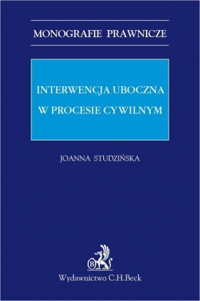 Interwencja uboczna w procesie cywilnym - Joanna Studzińska