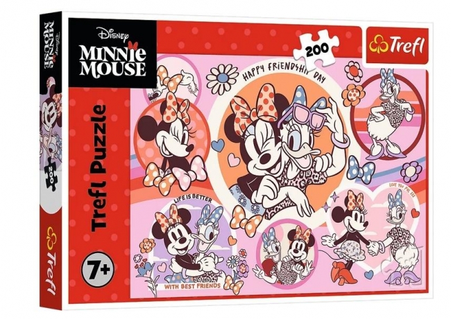<img src='https://webimage.pl/pics/431/3/d5900511133431.jpg' style='height:440px' /> Puzzle 200 Zwyczaje Myszki Minni TREFL