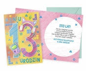 Karnet Urodziny 13