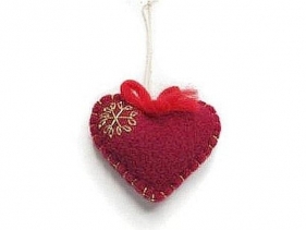 Zawieszka pluszowa serce