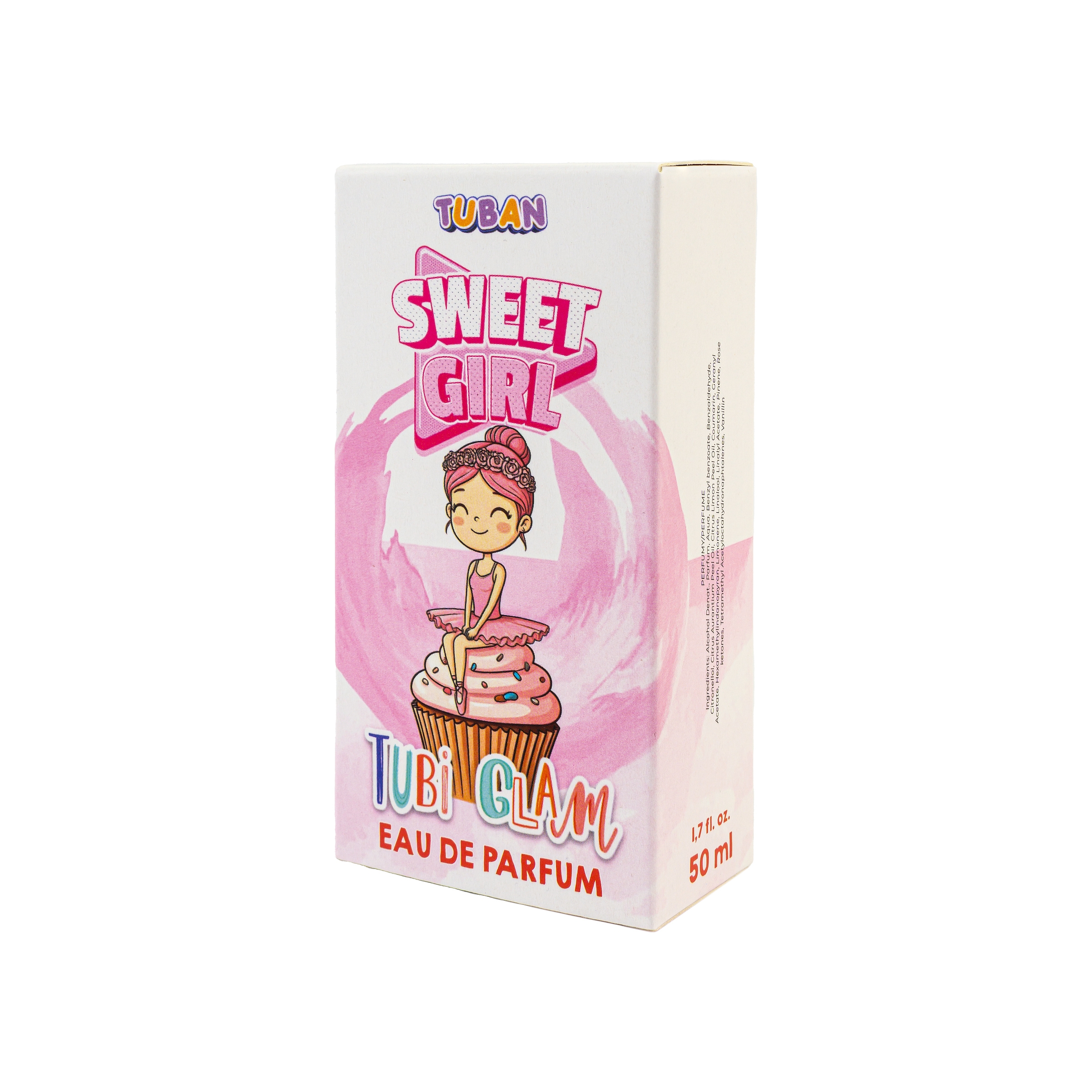 <img src='https://webimage.pl/pics/431/8/dTU3807_perfumy_sweet_girl_24.1-lewy_2400M.jpg' style='height:440px' /> Tubi Glam, Perfumy - Sweet Girl (TU3807)