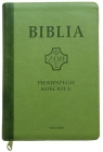 Biblia Pierwszego Kościoła jasnozielona z paginatorami i suwakiem