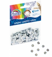 Confetti cekiny Fiorello, kółko - srebrne (437302)