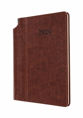 Terminarz 2026 tygod. A5 perforowany grzbiet MIX