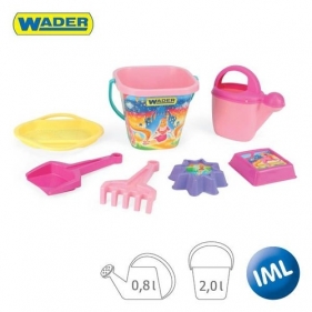 Komplet do piasku z IML 7 elementów - dla dziewczynek (75043)