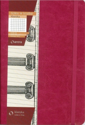Notes w kratkę A5 Klasyka różowy