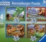 Puzzle 4w1 Dobry Dinozaur
