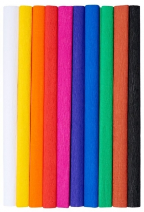Bibuła marszczona różnokolorowa 10szt. 50x200cm HERLITZ