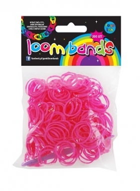 GUMKI LOOM BANDS 300 SZT RÓŻOWE