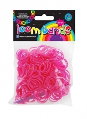 GUMKI LOOM BANDS 300 SZT RÓŻOWE