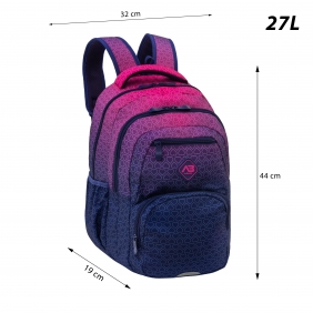 Astrabag, Plecak Hexagon - Pink Ombre, AB200