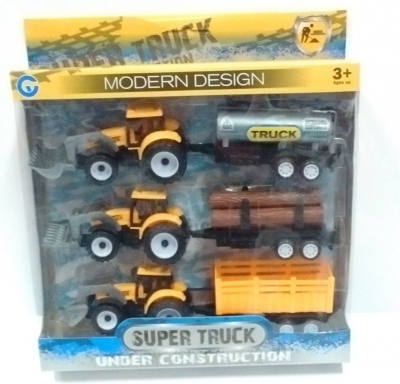 Traktor +akcesoria 25cm