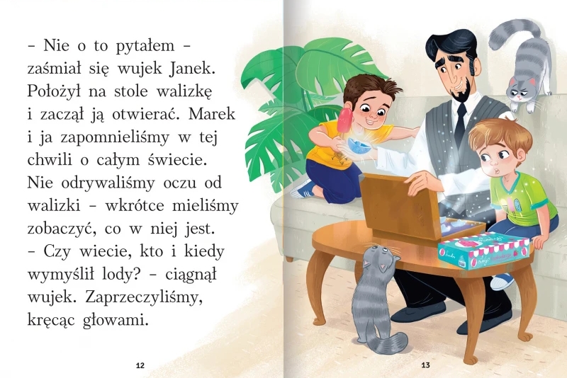 Lody o smaku przygody. Duże litery. Opowiadania do nauki czytania