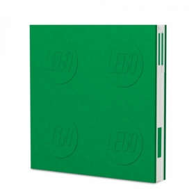 LEGO, Kwadratowy notatnik z długopisem - Zielony (52443)