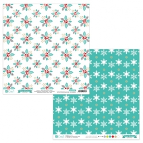 Papier dwustronny 30,5 x 30,5 cm - Xmas Boutique 01, 5 szt. (PYDU-012-P01)