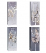 Torebka ozdobna na butelkę 12x36x9cm mix ROZETTE