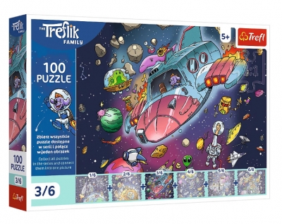 Puzzle 100 UFT Gonduś w rakiecie