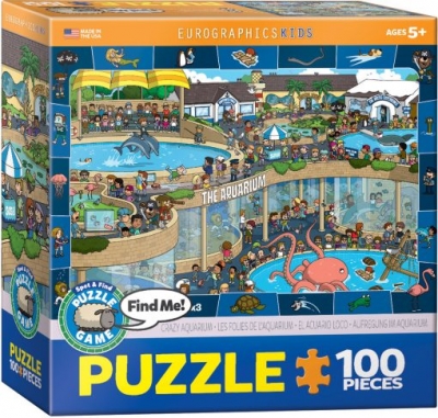 <img src='https://webimage.pl/pics/432/5/d628136005432.jpg' style='height:440px' /> Puzzle 100 Find Me Crazy Aquarium 6100-0543