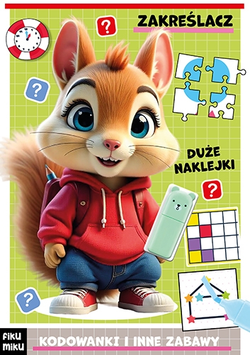 <img src='https://webimage.pl/pics/432/7/d9788368417432.jpg' style='height:440px' /> Kodowanki i inne zabawy. Seria z markerkiem