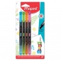Cienkopisy Maped Graph'Peps Deco, 4 kolory (749043)