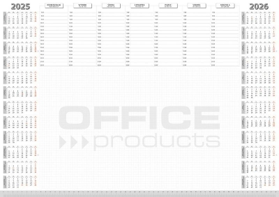 Podkładka na biurko A2/52K planer 2025/26 biały