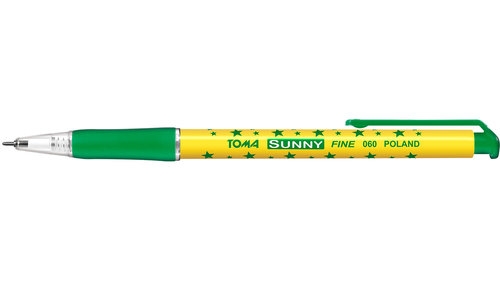 Długopis W gwiazdki SUNNY AUT zielony 30 sztuk