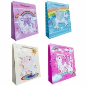 Torebka prezentowa dziecięca M Jednorożec 3D mix