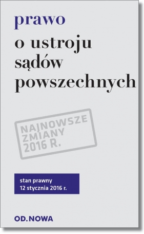 Prawo o ustroju sądów powszechnych