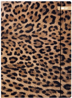 Teczka kartonowa z gumką UV 24x31cm Safari - Leopard