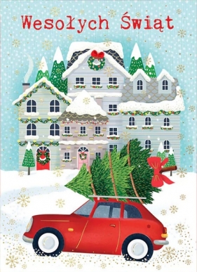 Karnet B6 - Auto z choinką