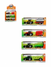 Traktor z przyczepą