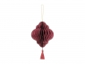  Bombka papierowa honeycomb Latarnia bordo 13,2x15