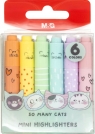 Zakreślacze mini My Sweety Pastel, 6 kol.