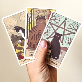 Tarot: Koty rządzą światem. Karty tarota + przewodnik - Catherine Davidson