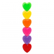 Happy Color, Zakreślacze Serca, 5 kolorów fluo