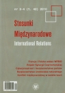 Stosunki Międzynarodowe 3-4/2010 International Relations Opracowanie zbiorowe