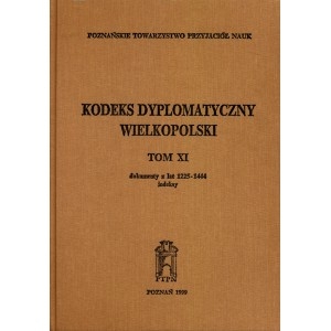 Kodeks dyplomatyczny Wielkopolski Tom XI