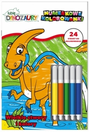 Lubię dinozaury. Numerkowe kolorowanki cz. 2 Wielkie stwory i kolory