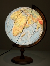 Globus fizyczny podświetlany 3D 320 mm