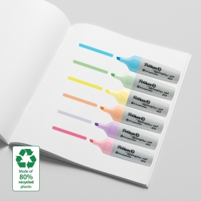 Zakreślacze Pelikan 490, 6 kolorów - Eco Pastel