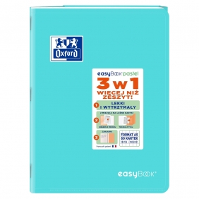 Zeszyt Oxford Easybook Pastel A5/60k kratka z marginesem, 1 szt