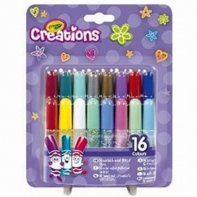 Klej brokatowy Crayola 16 kolorów (10643) - <br />