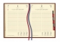 Kalendarz Stacjonarny 2025, dzienny A4 bordowy (T-229V-B)