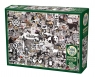 Puzzle 1000 Czarno-białe Zwierzęta 112996 12+