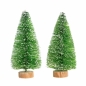 Choinki dekoracyjne 8cm zielone 2szt