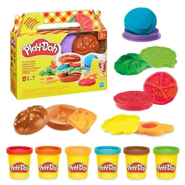 <img src='https://webimage.pl/pics/435/1/d5010996321435.jpg' style='height:440px' /> Ciastolina Przysmaki z grilla Play-Doh