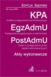 KPA EgzAdmU PostAdmU Akty wykonawcze Edycja Sądowa