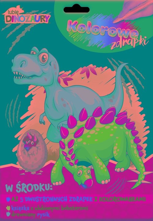 Lubię Dinozaury Kolorowe zdrapki cz.1