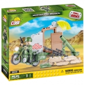 COBI Small Army Moździerz z motocyklem (2143)